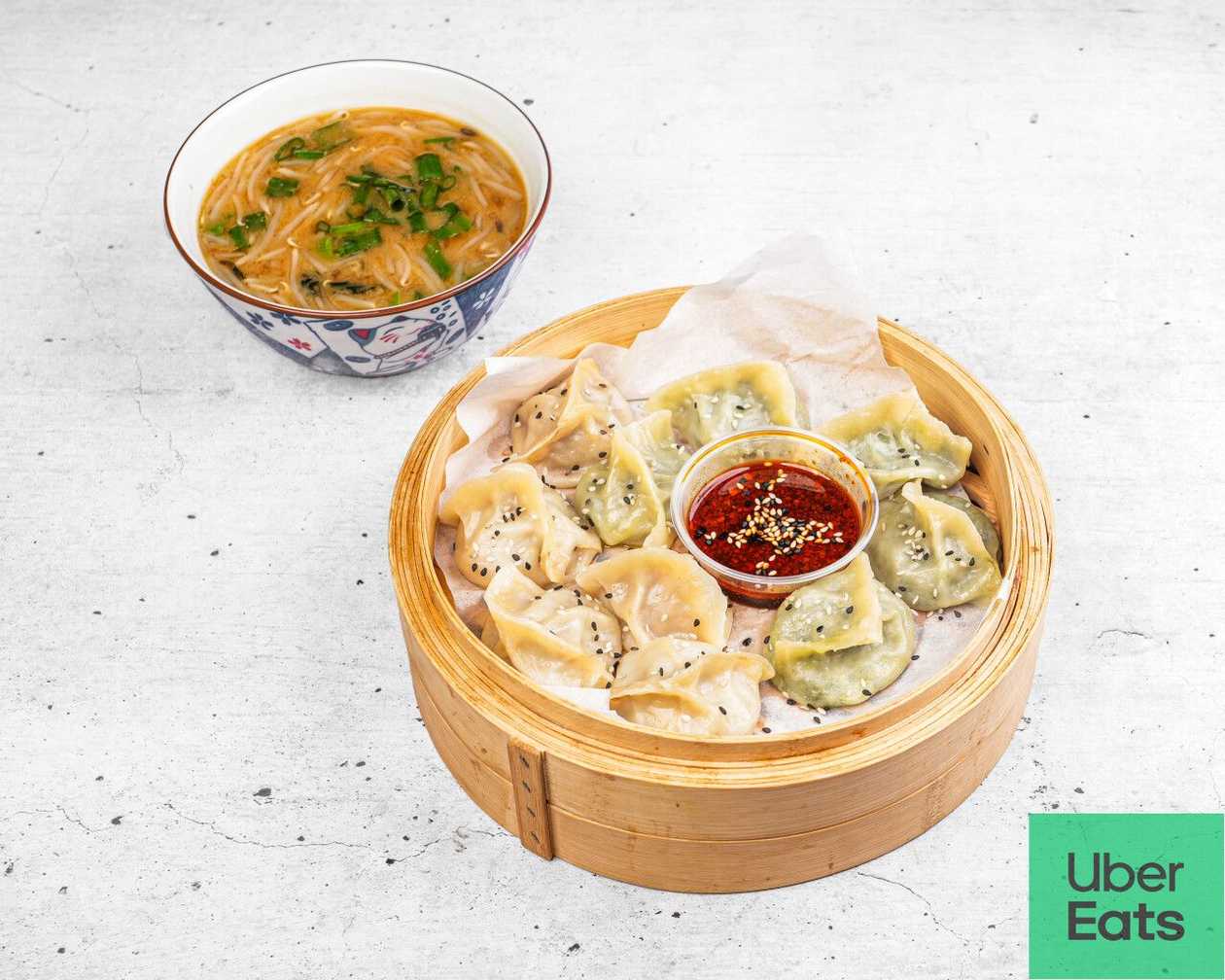 Dowolne Dim Sum🥟10 szt. + Zupa Miso 🍜 + Sos