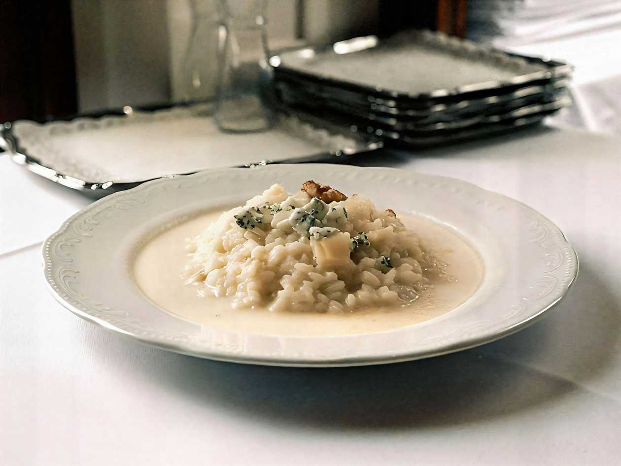 Risotto pirni ja gorgonzolaga