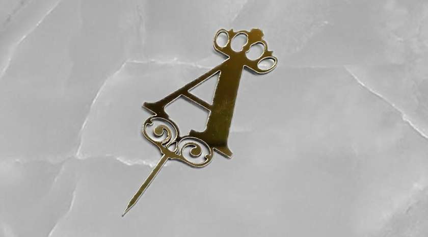 Laser Cut Candle Letter