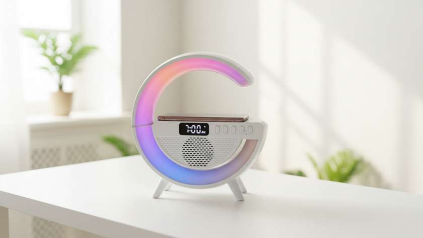 RGB Light Bluetooth Speaker with Wireless Charger