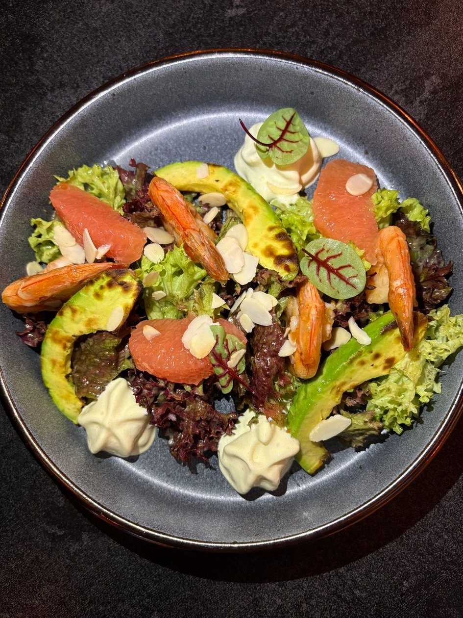 Салат з креветками