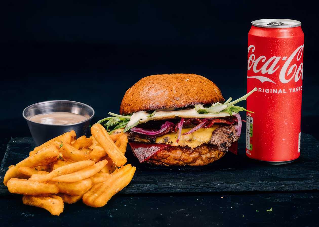 Red Slice Smash Burger Menu