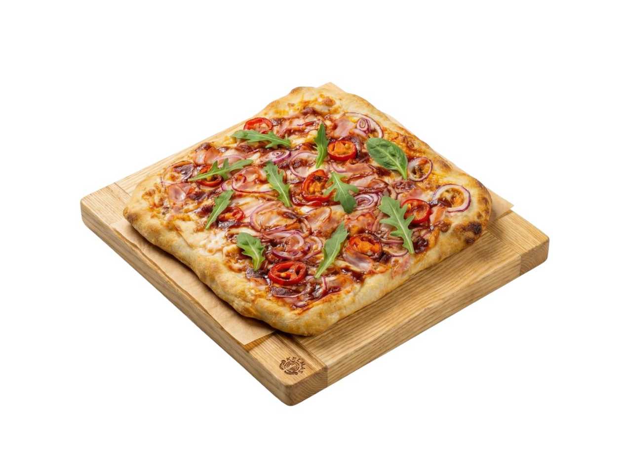 Su BBQ rūkyta šonine, 25 cm