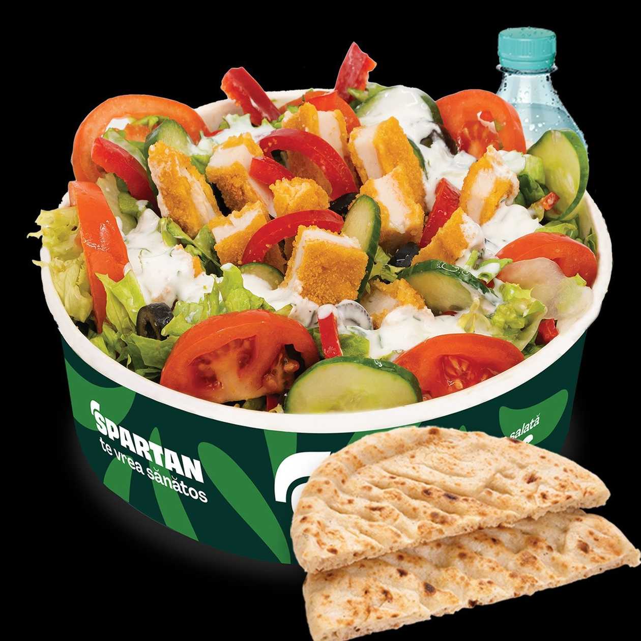 Zeus Schnitzel Salad Menu