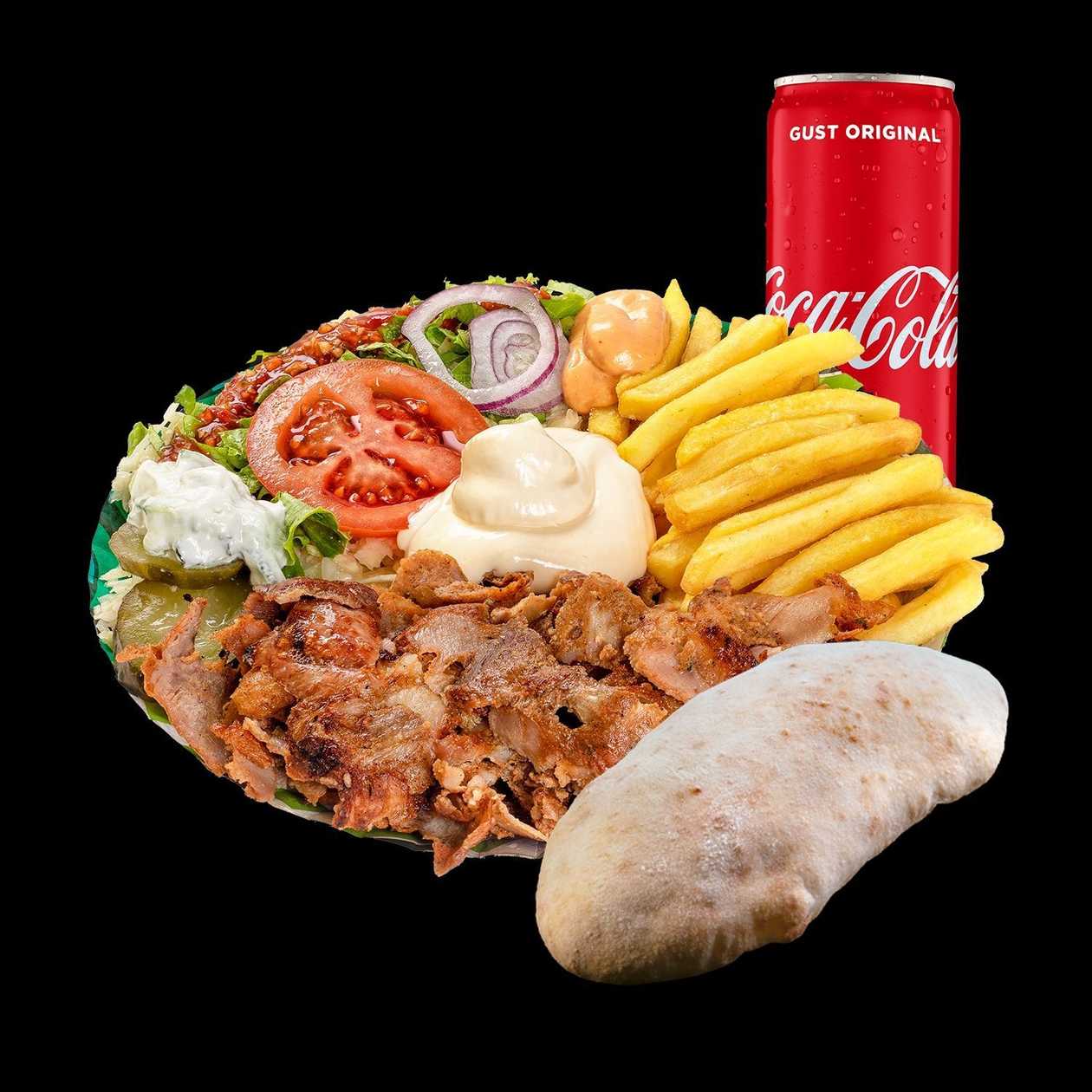 Greek Gyros Plate Hreanaki Veal-Pork-Lamb XXL