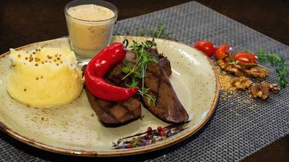 Animal tongue a-la Navarre