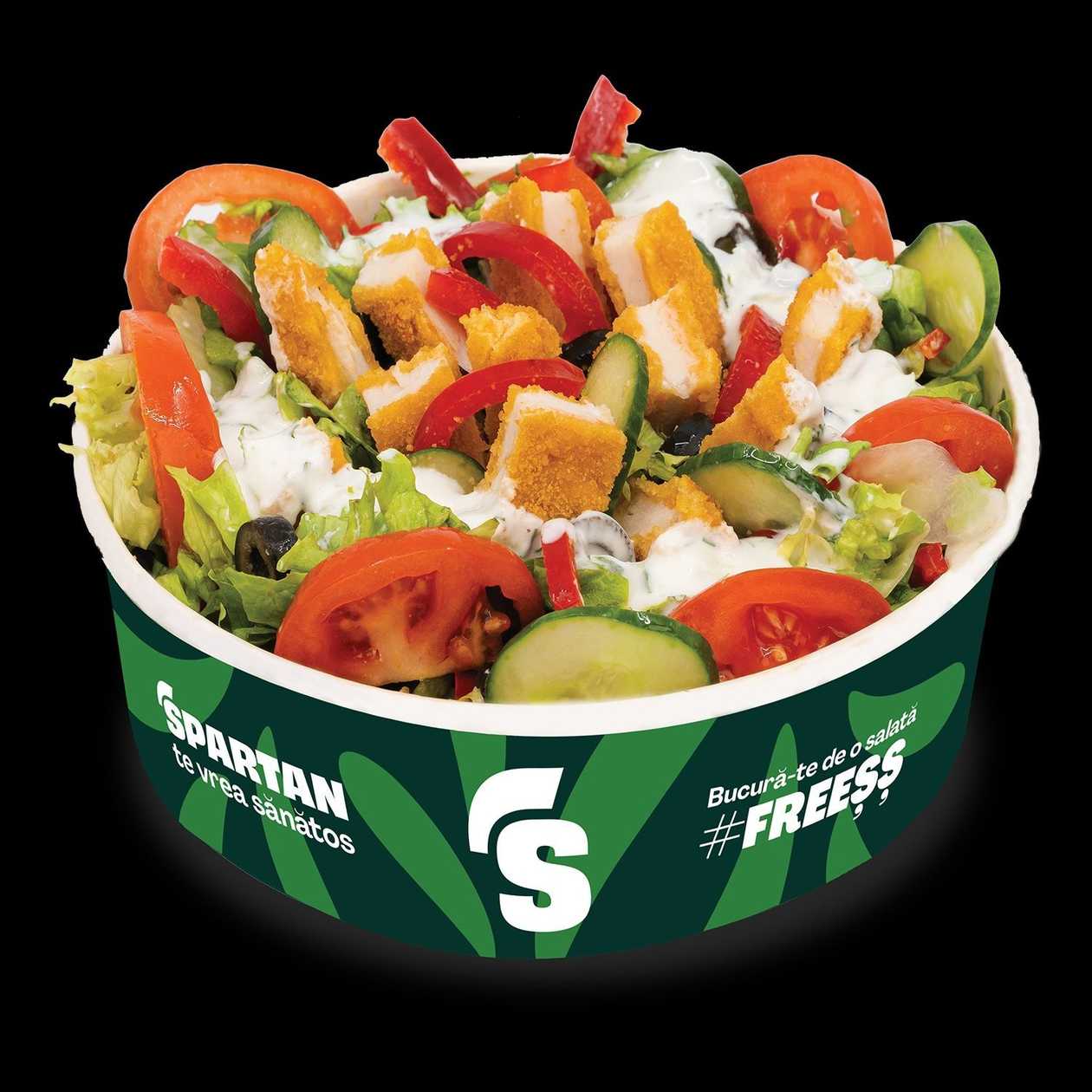 Zeus Chicken Schnitzel Salad