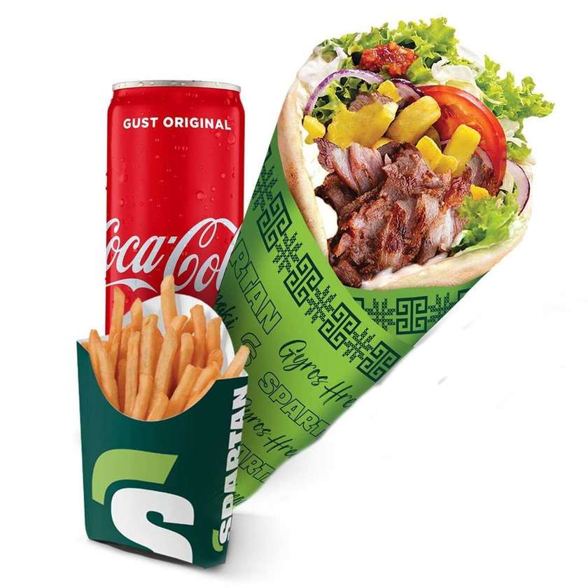 XXL Chicken Gyros Menu in Hreanaki Pita