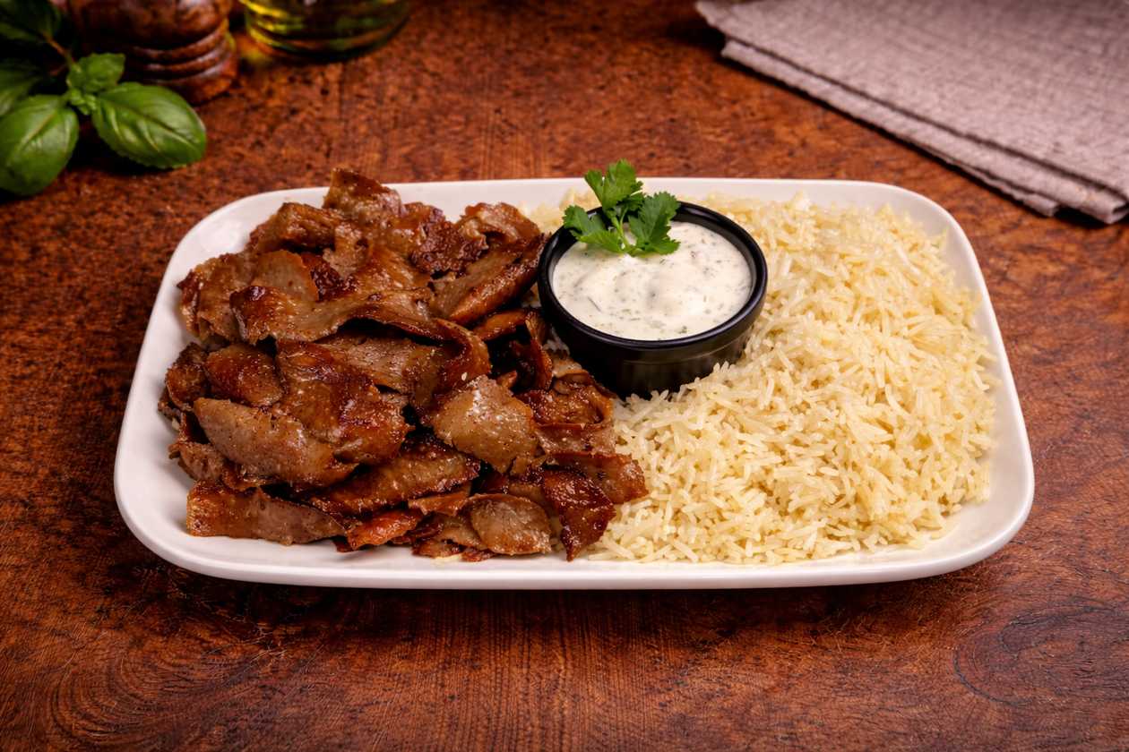 Ryžiai su mesa  (vištiena arba jautiena).