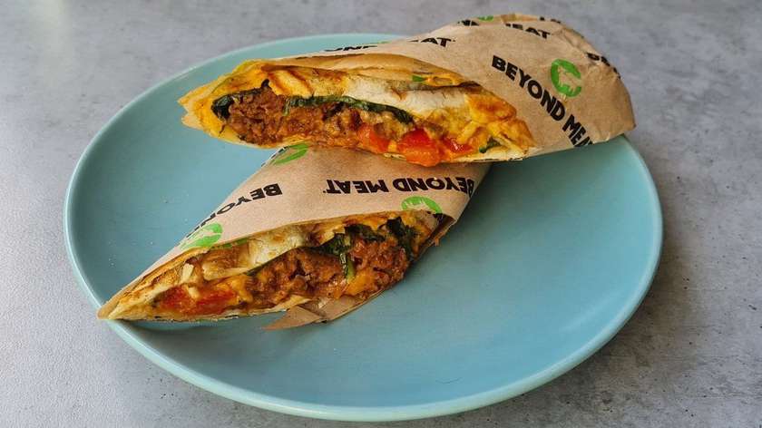 Fresh Lavash with Beyond Meatballs