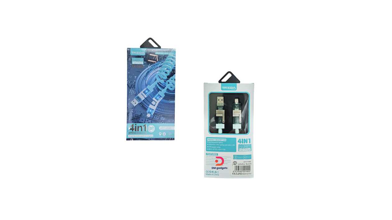 #509A#Treqa®4-in-1 Charging and Data Cable CA-8003 – Fast Charge Data Cable