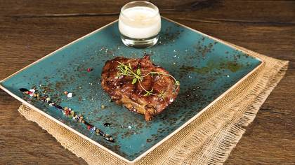 Picanha steak with pepper sauce