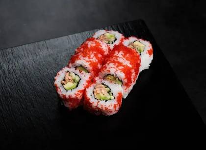 California tobiko grill salmon