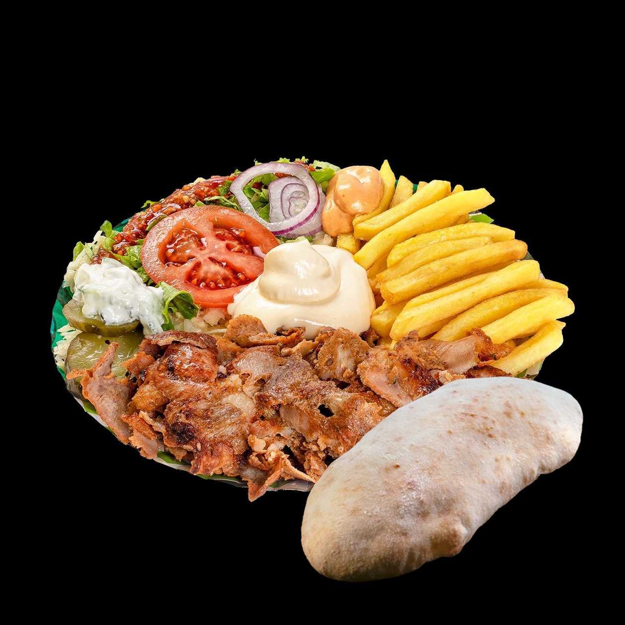 XXL Gyros Plate Veal-Pork-Lamb