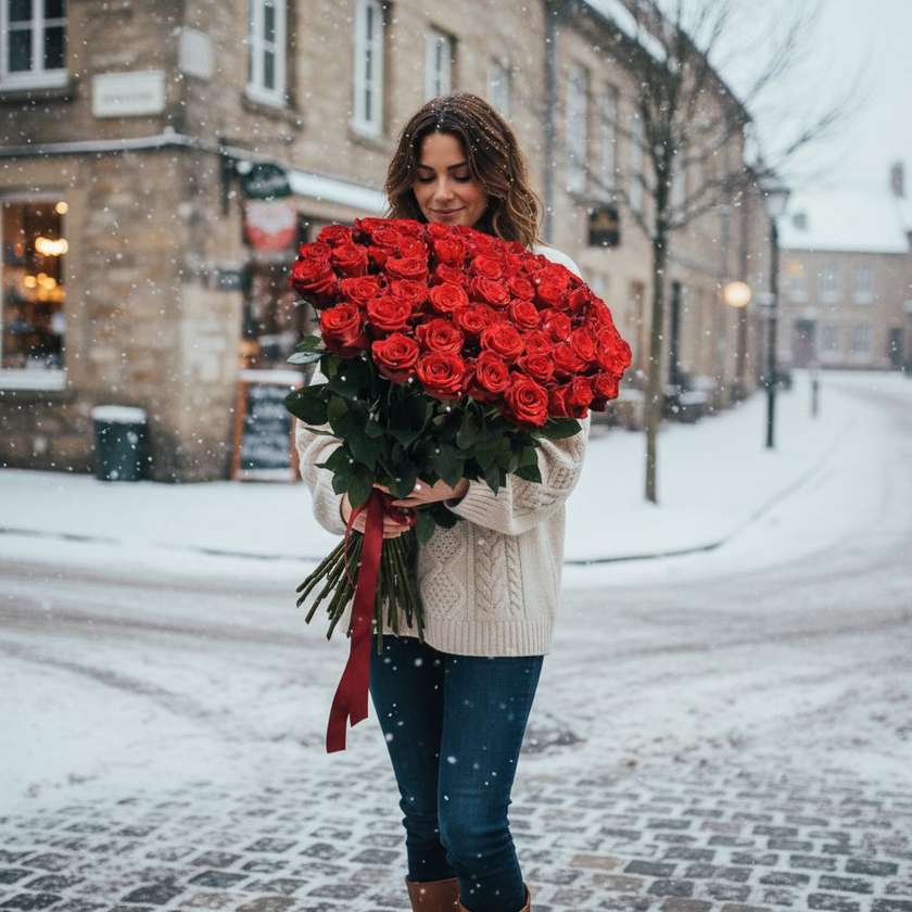 Bouquet of 11 Red Roses