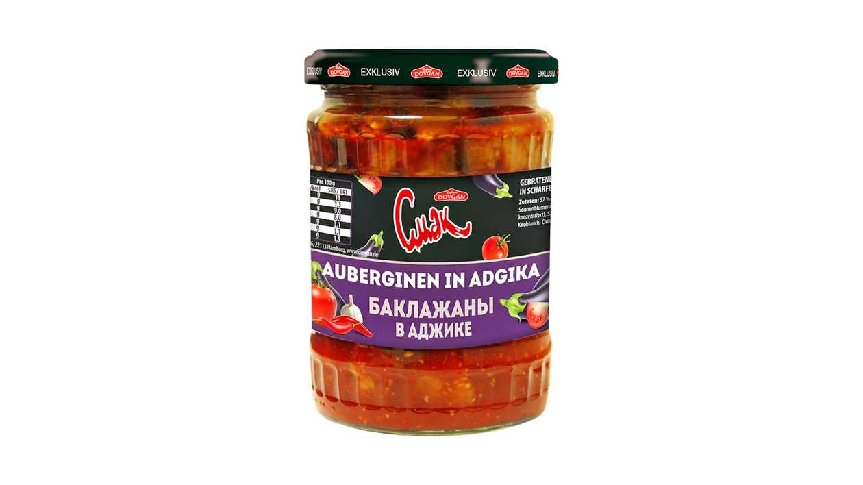 Баклажаны на гриле в Аджике Смак 540 г
