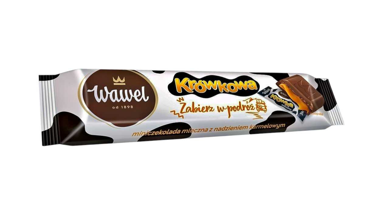 Шоколадный батончик с карамельным кремом Krowkowy, Wawel 39 г