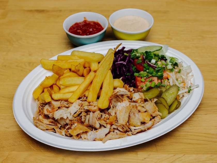 Kebab z Frytkami Belgijskimi Zestaw