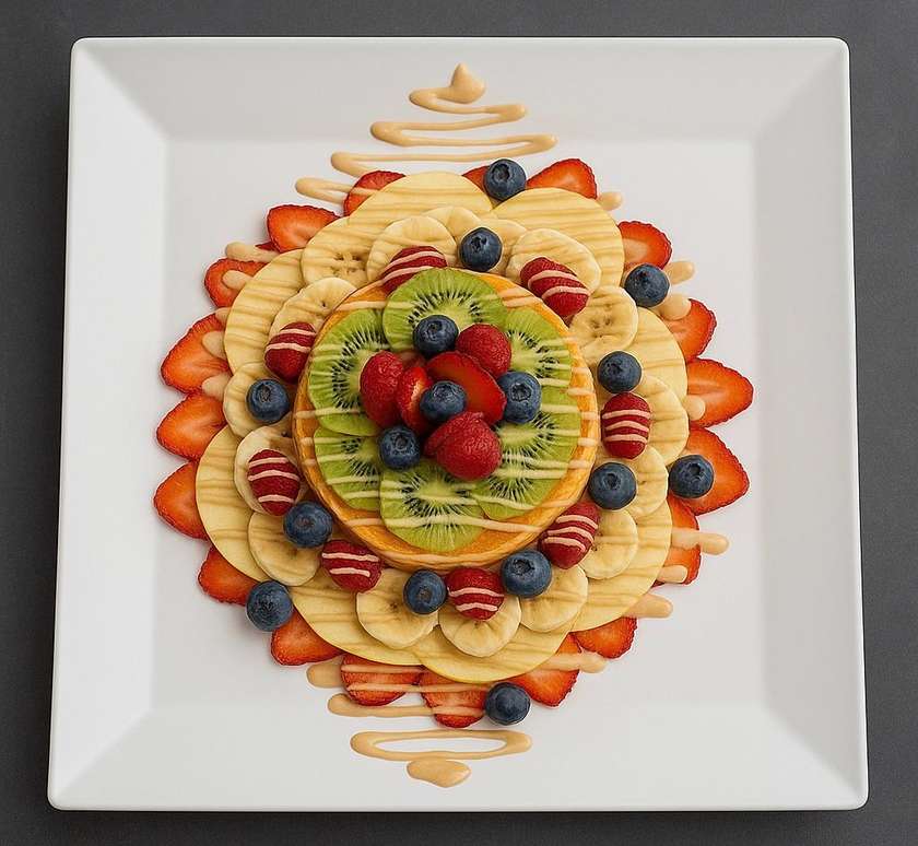 Crepe, Waffle ou Panquecas com Fruta Mania