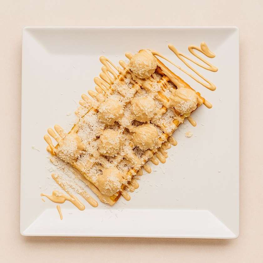 Crepe, Waffle ou Panquecas com Raffaello