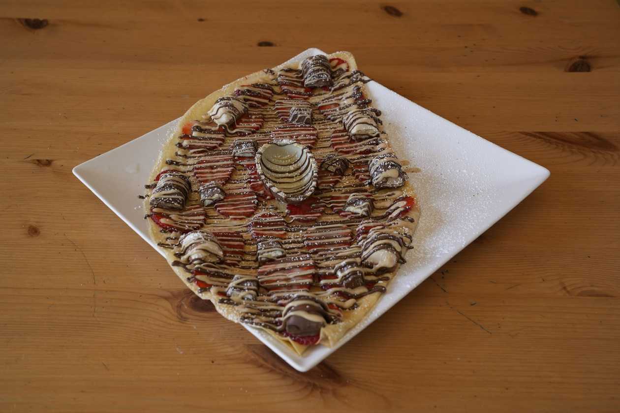 Crepe, Waffle ou Panquecas com Kinder Mania