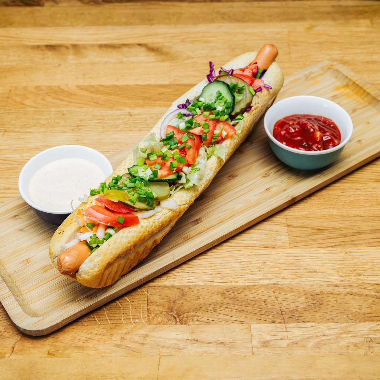 Hot-Dog Mały z Warzywami