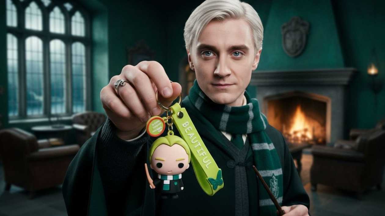 Little Drago Malfoy Keychain (Green)