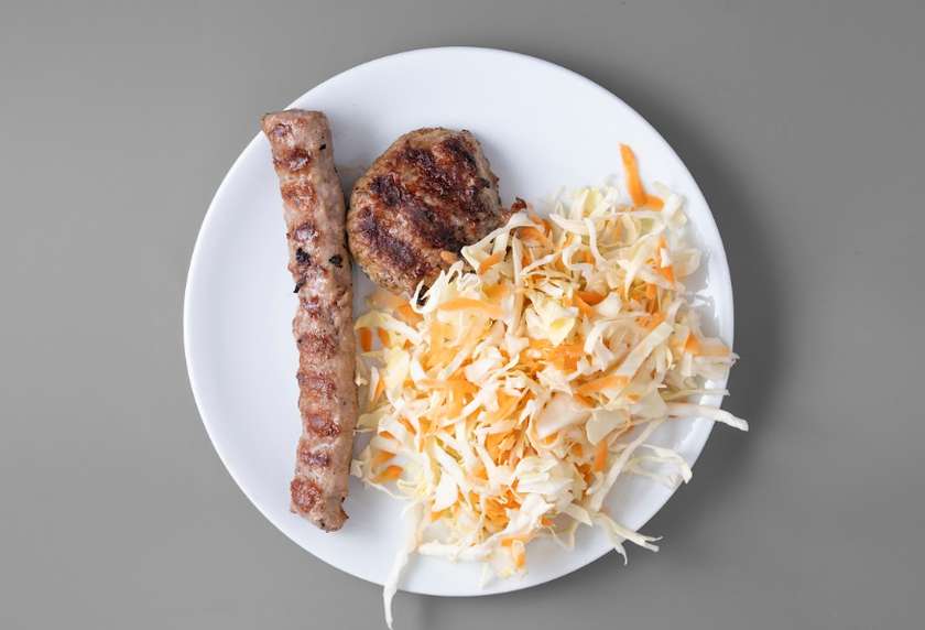 2 Grilled Meatballs/Kebabs + Side Dish