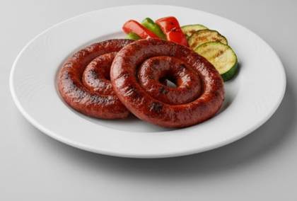 Homemade Pork Sudjuk Sausage + Garnish