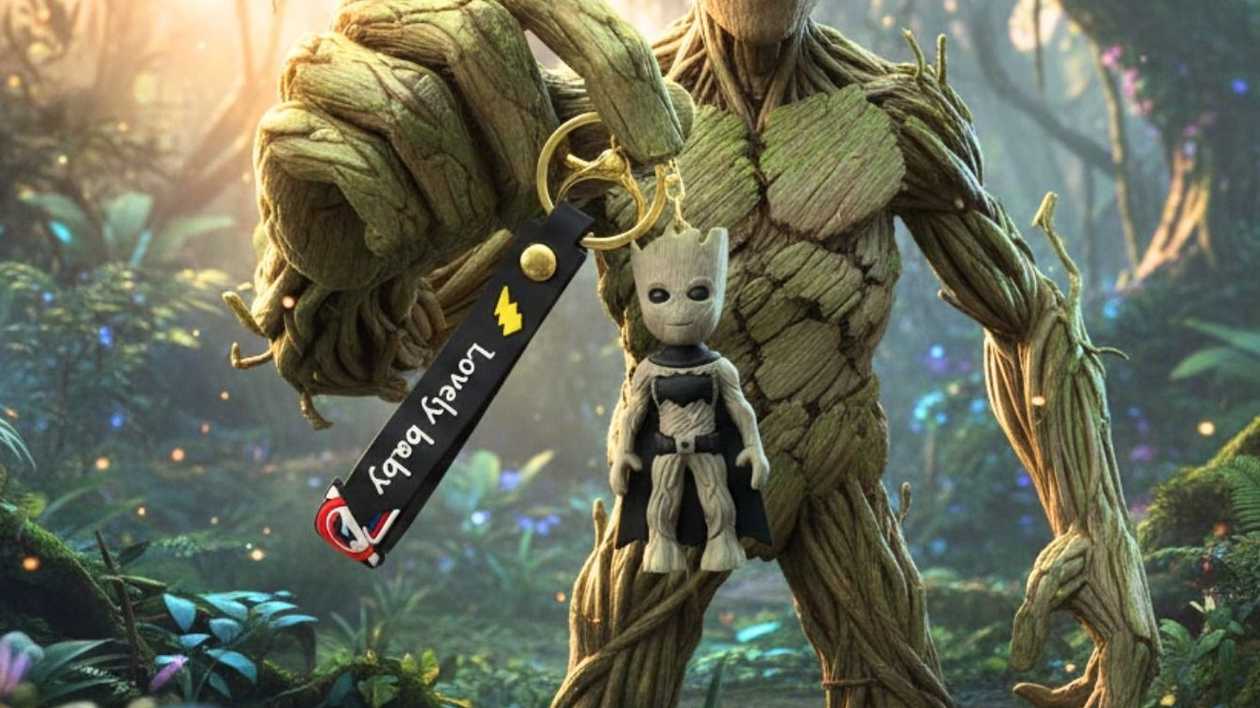 Keychain - Groot Batman