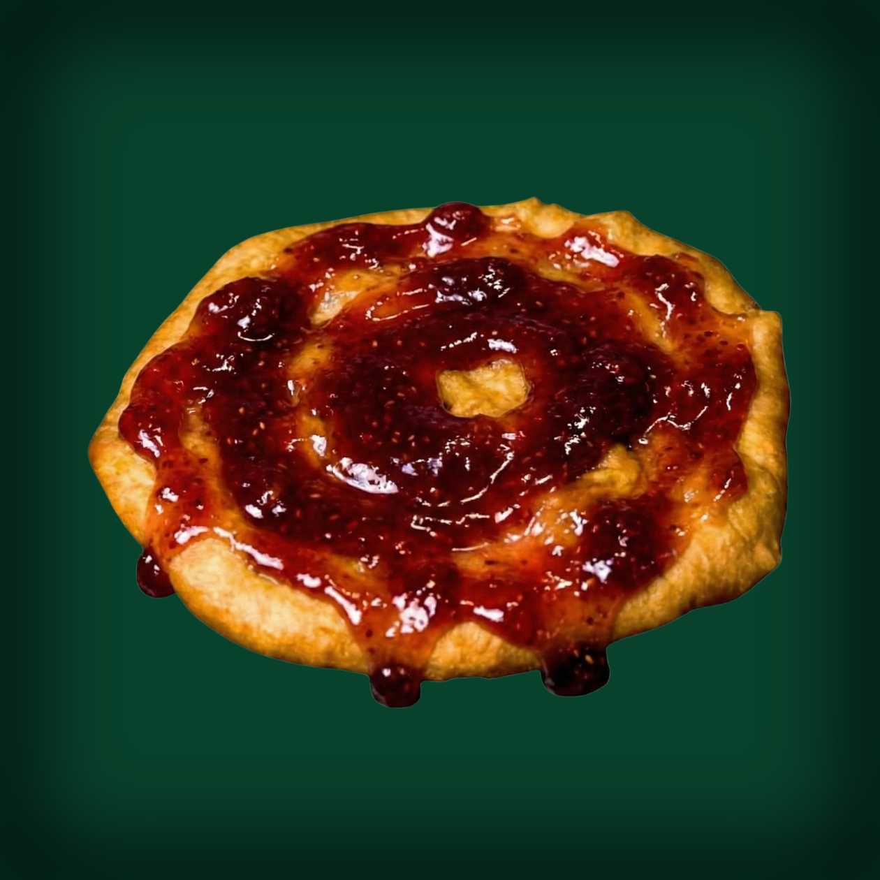 Langos cu Dulceata Capsuni