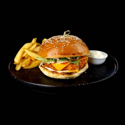 MENIU  CHICKEN BURGER (500g)