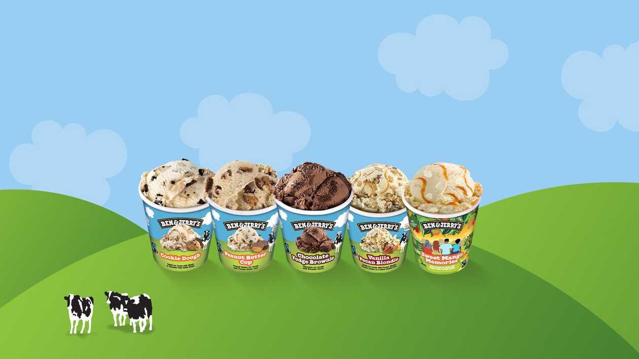 Set of 5 BEN&JERRY'S cups