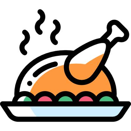 1/2 PUI ROTISAT CU MUJDEI + MĂMĂLIGUȚĂ (450g)