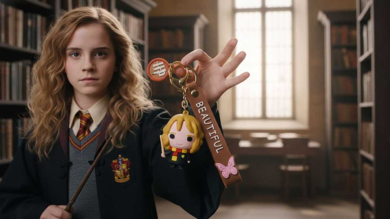 Keychain - Little Hermione (Brown)