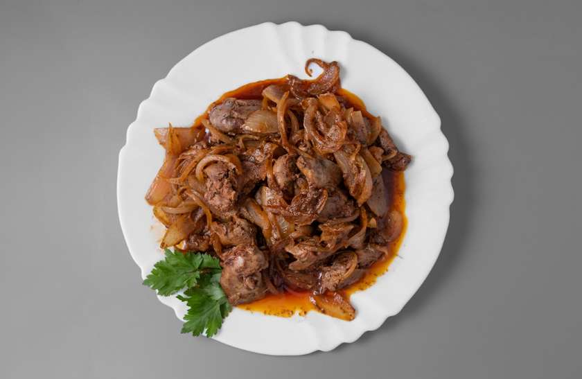 Chicken Livers with Onions