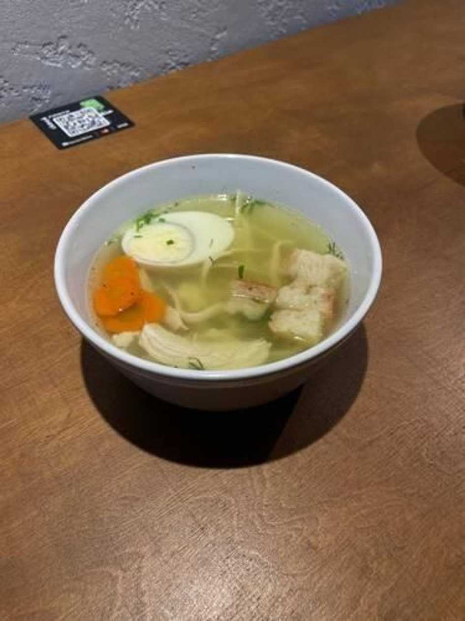 Chicken Broth with Noodles
