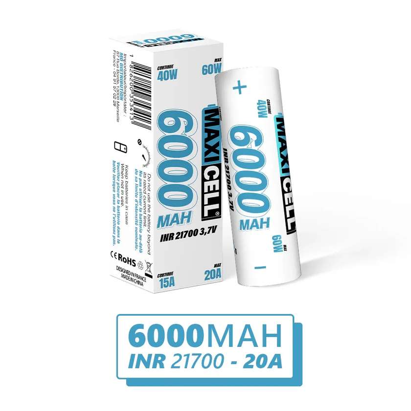 MAXICELL INR 21700 6000mAh Battery