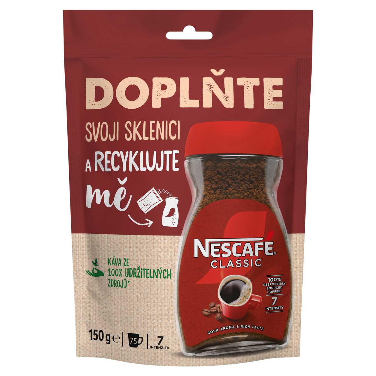 NESCAFÉ CLASSIC, instantní káva, 150g