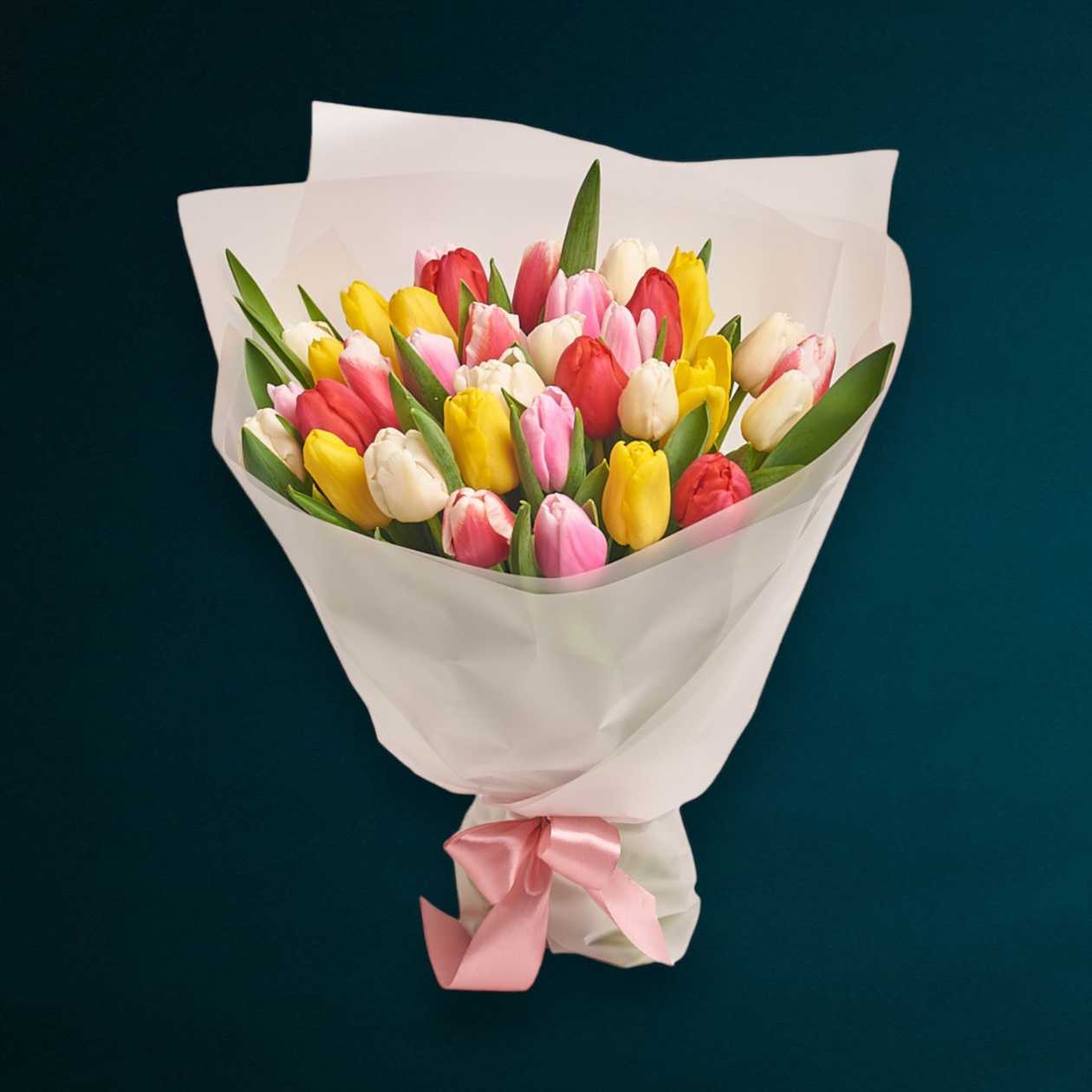 35 Mixed Tulips Bouquet