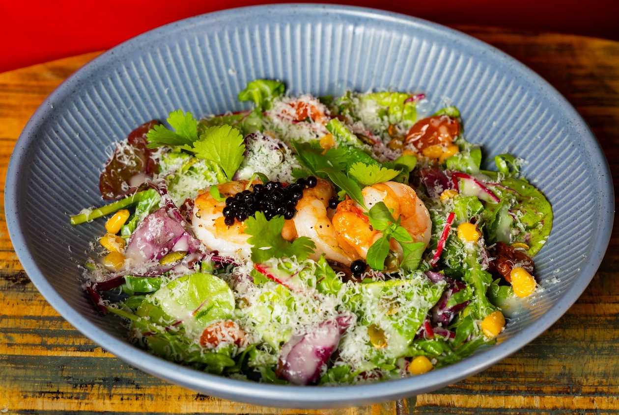Lyon Salad with Shrimp