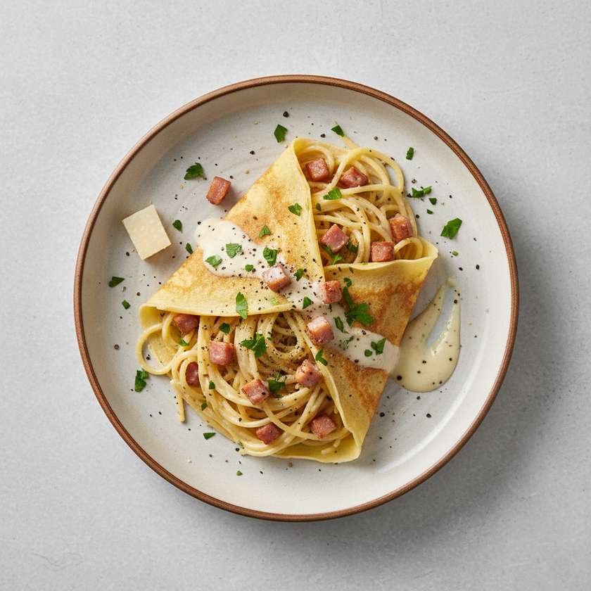 51. Spaghetti naleśnikowe bolognese