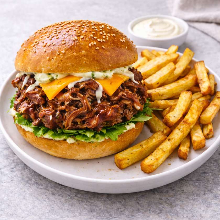 Memphis Burger s hranolkami