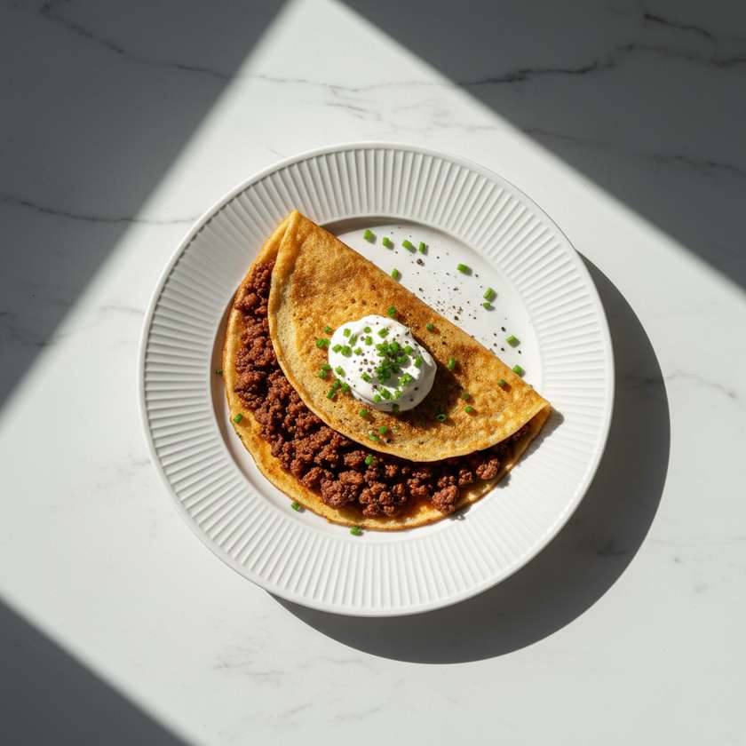 2. Naleśnik wytrawny z mięsem