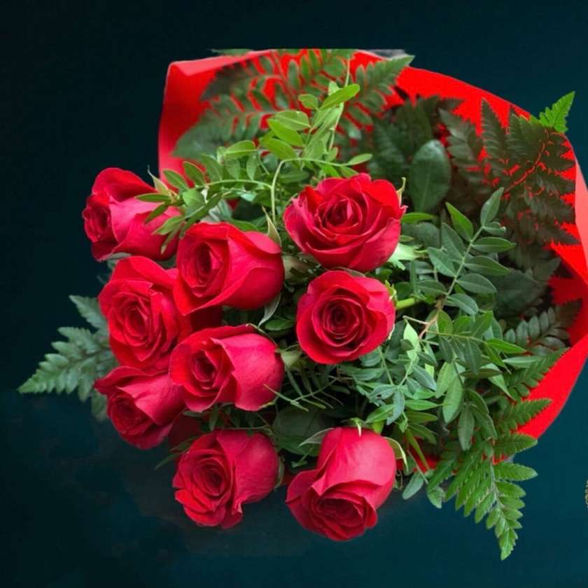 9 Red Roses Bouquet