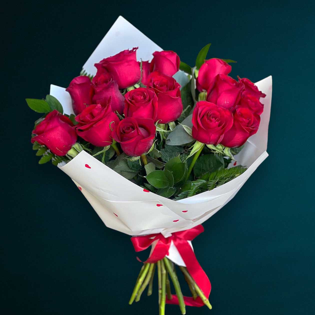 17 Red Roses Bouquet