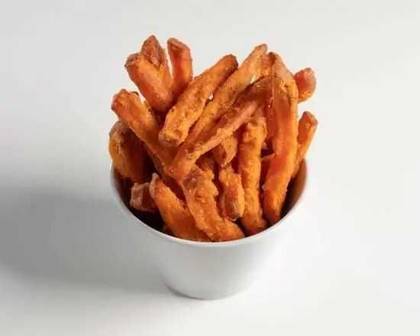 Batatas Doces Fritas em palitos