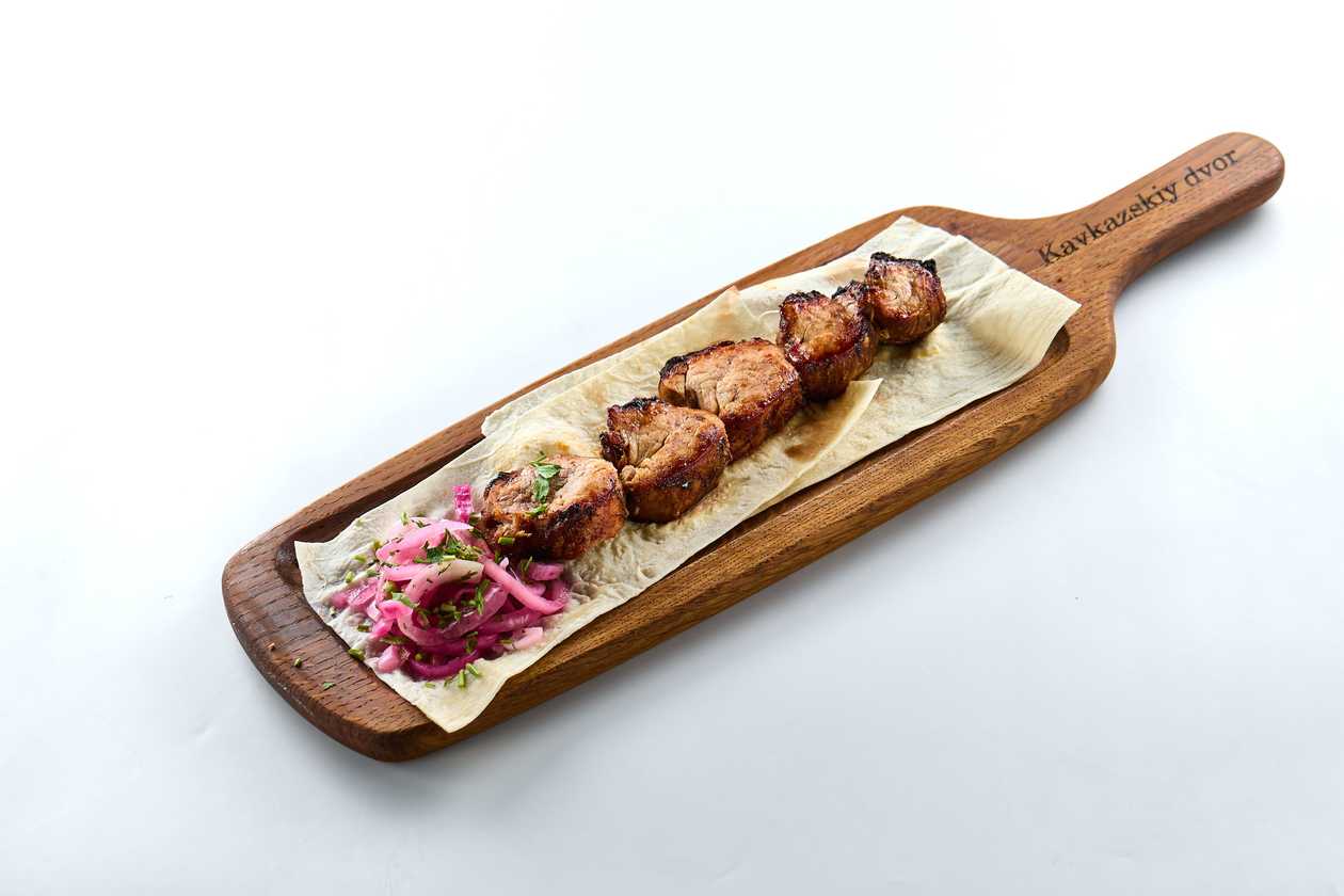 Pork tenderloin shashlik