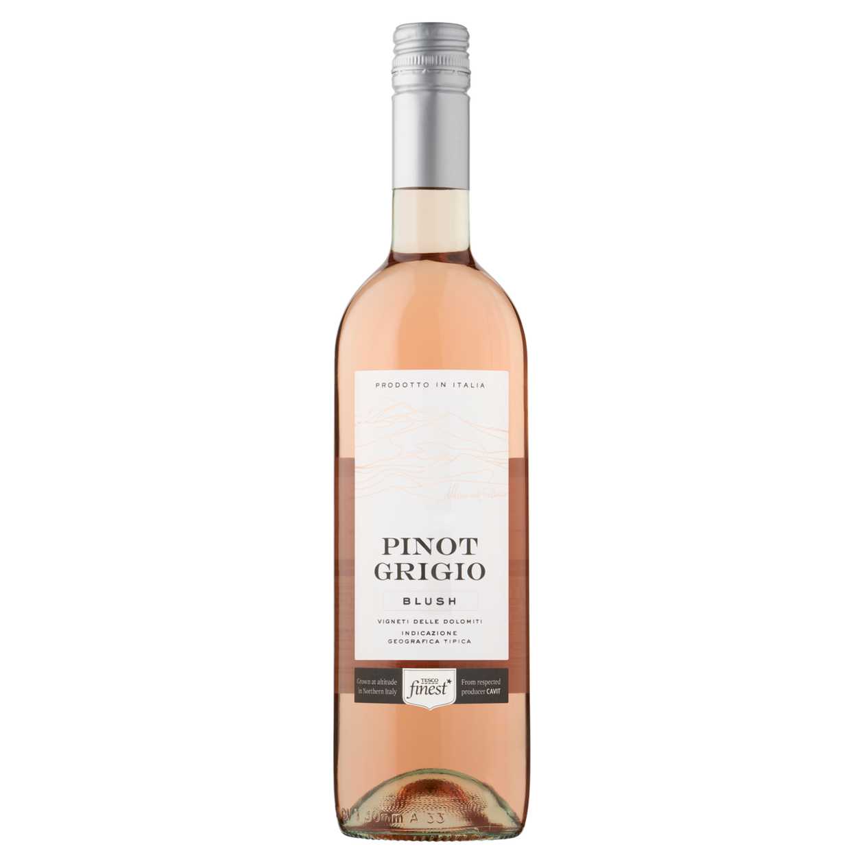 Tesco Finest Pinot Grigio Blush Vigneti delle Dolomiti růžové víno 750ml