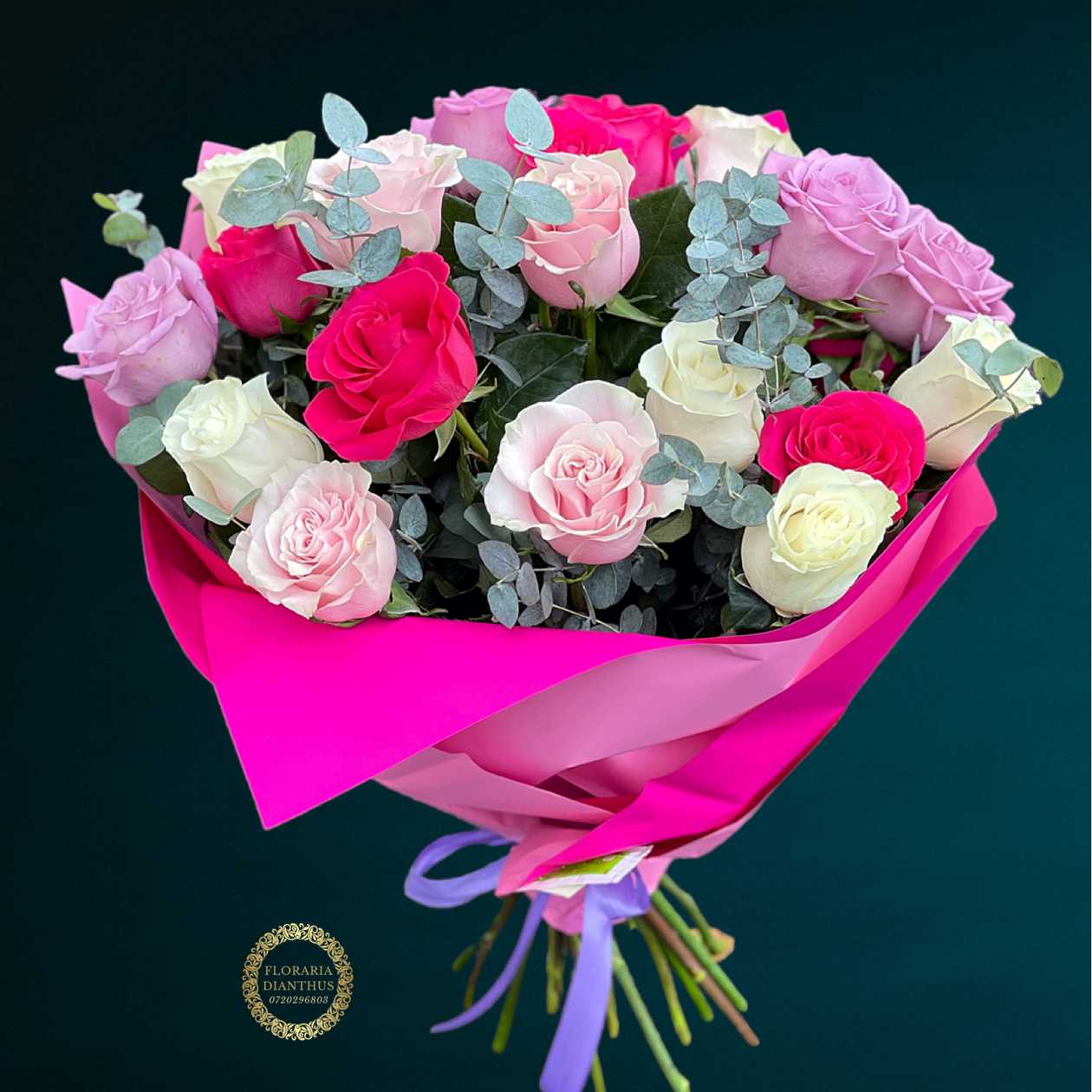 21 Pastel Roses Bouquet